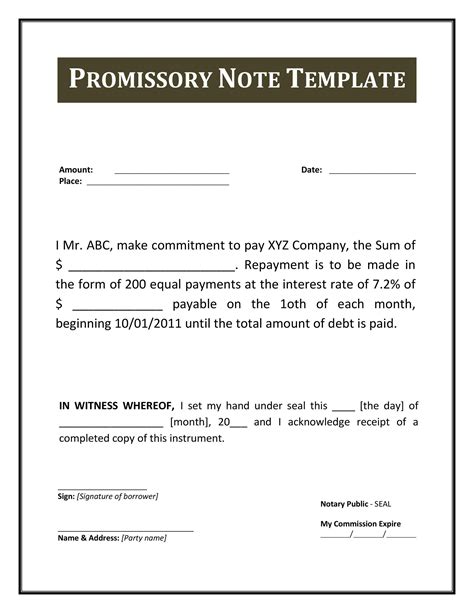 Promissory Note For Hospital Bill: Fill & Download for Free .